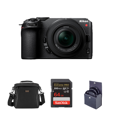 Nikon Z 30 DX-Format Mirrorless Camera w/16-50mm Lens, Bundle w/Included Value